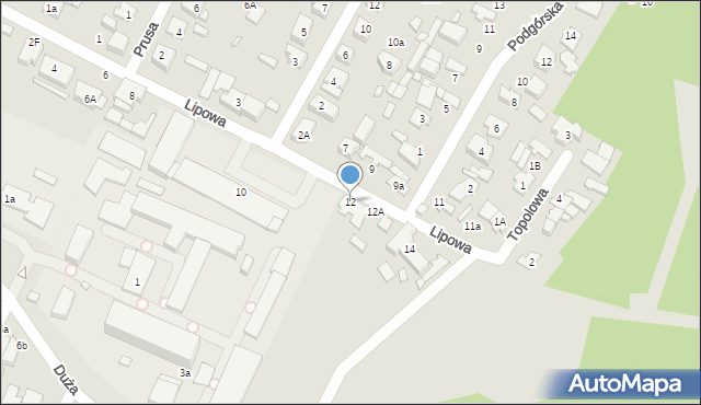 Marki, Lipowa, 12, mapa Marki