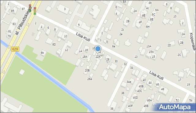 Marki, Lisa-Kuli Leopolda, płk., 22A, mapa Marki