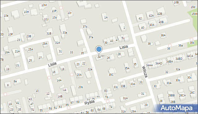 Marki, Lisia, 24, mapa Marki