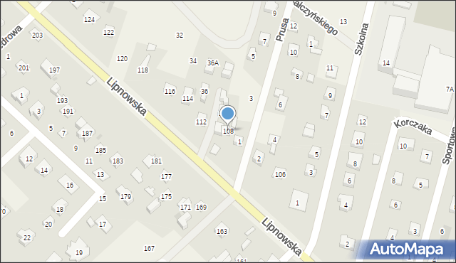 Maszewo Duże, Lipnowska, 108, mapa Maszewo Duże