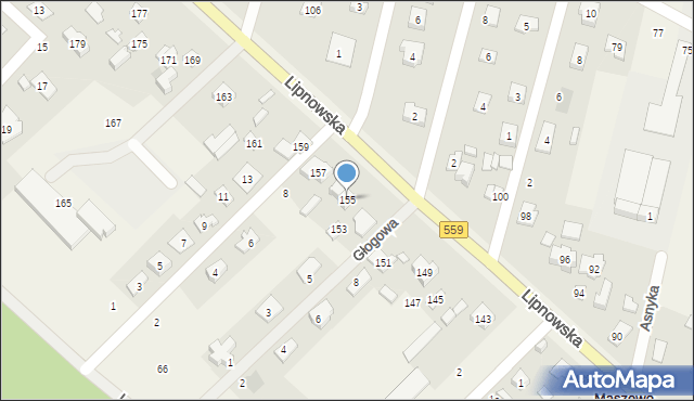 Maszewo Duże, Lipnowska, 155, mapa Maszewo Duże