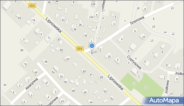 Maszewo Duże, Lipnowska, 32, mapa Maszewo Duże