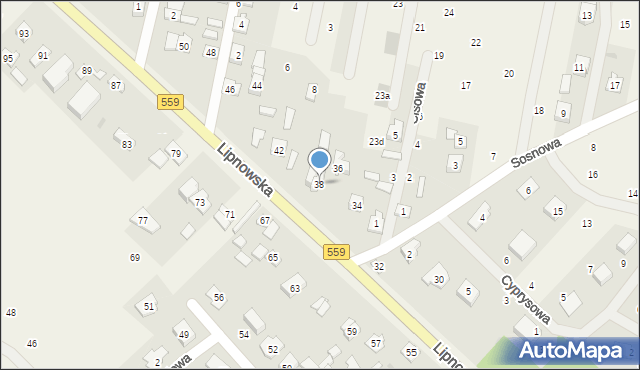 Maszewo Duże, Lipnowska, 38, mapa Maszewo Duże