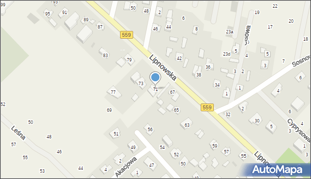 Maszewo Duże, Lipnowska, 71, mapa Maszewo Duże