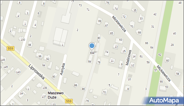 Maszewo Duże, Lipnowska, 84a, mapa Maszewo Duże