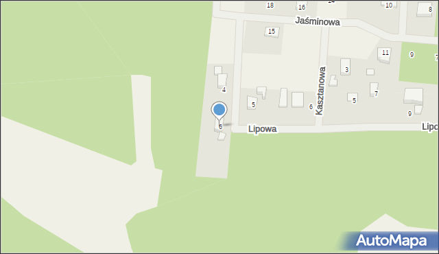 Męcikał, Lipowa, 6, mapa Męcikał