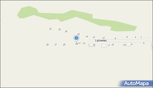 Michałowice, Lipowiec, 23, mapa Michałowice