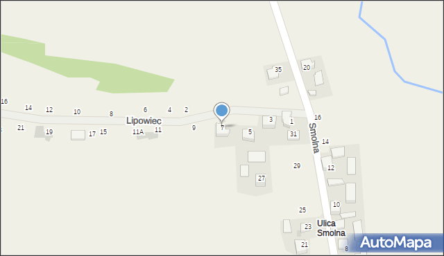 Michałowice, Lipowiec, 7, mapa Michałowice