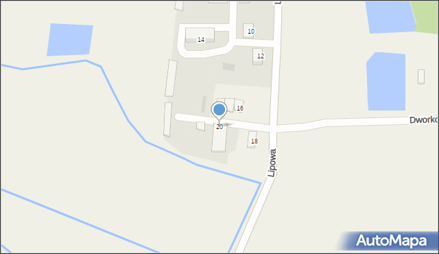 Michrów, Lipowa, 20, mapa Michrów