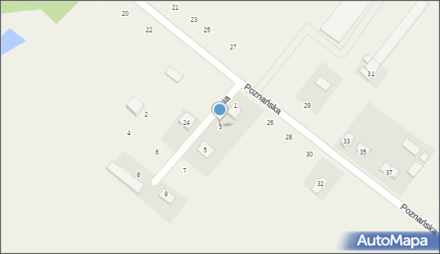 Mielno, Lisia, 3, mapa Mielno