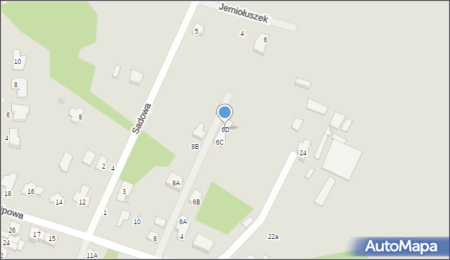 Milanówek, Lipowa, 6D, mapa Milanówek