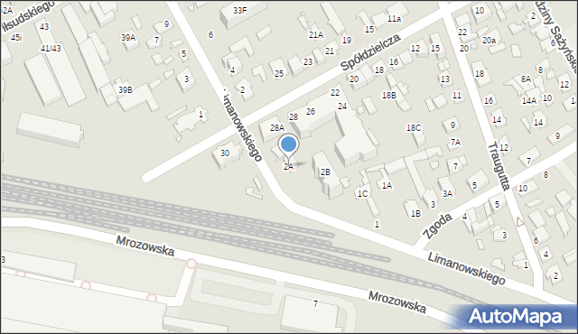 Mińsk Mazowiecki, Limanowskiego Bolesława, 2A, mapa Mińsk Mazowiecki