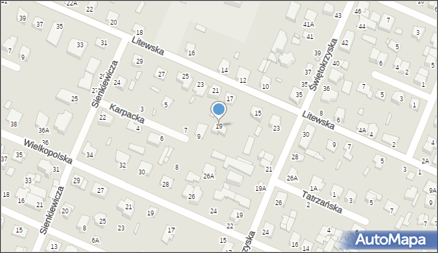 Mińsk Mazowiecki, Litewska, 19, mapa Mińsk Mazowiecki