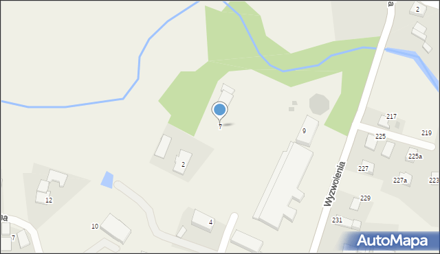 Mizerów, Lipki, 7, mapa Mizerów