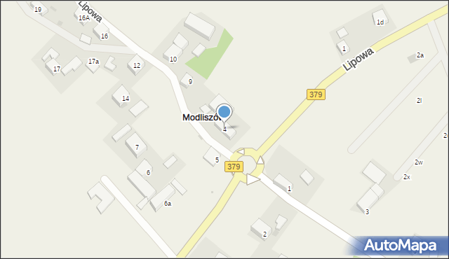 Modliszów, Lipowa, 4, mapa Modliszów