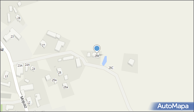 Mojusz, Lipowa, 5, mapa Mojusz