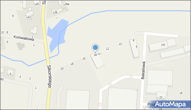 Mościska, Lipkowskiej Wody, 14, mapa Mościska