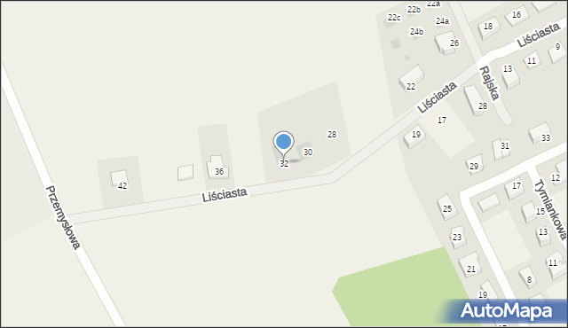 Mosty, Liściasta, 32, mapa Mosty