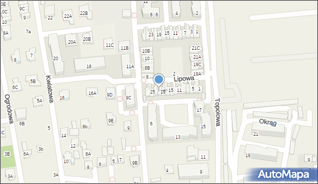 Mysiadło, Lipowa, 21, mapa Mysiadło