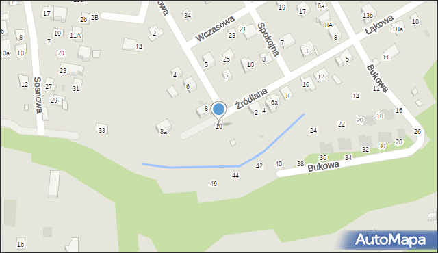 Myślenice, Lipowa, 10, mapa Myślenice