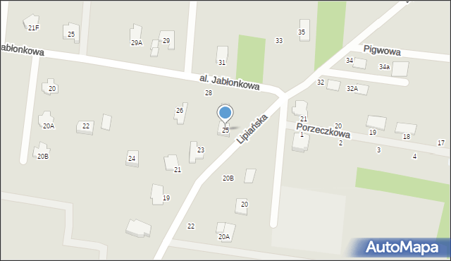 Myślibórz, Lipiańska, 25, mapa Myślibórz