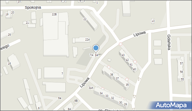 Myślibórz, Lipowa, 14, mapa Myślibórz