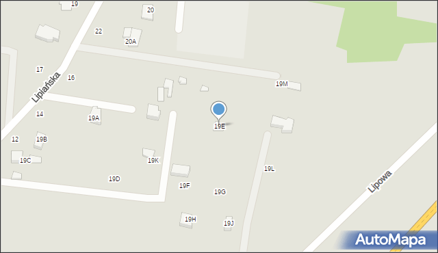 Myślibórz, Lipowa, 19e, mapa Myślibórz