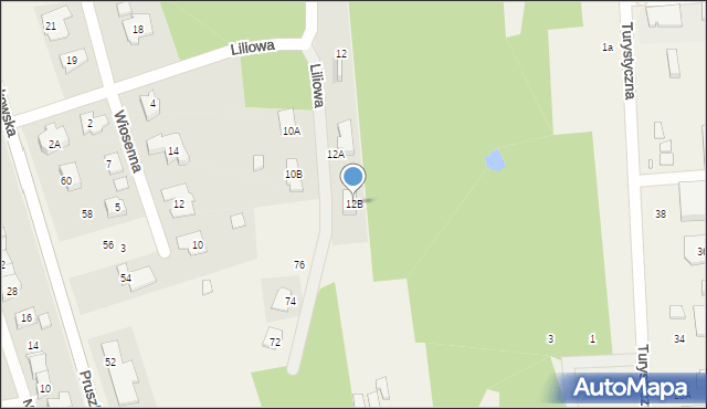 Nadarzyn, Liliowa, 12B, mapa Nadarzyn