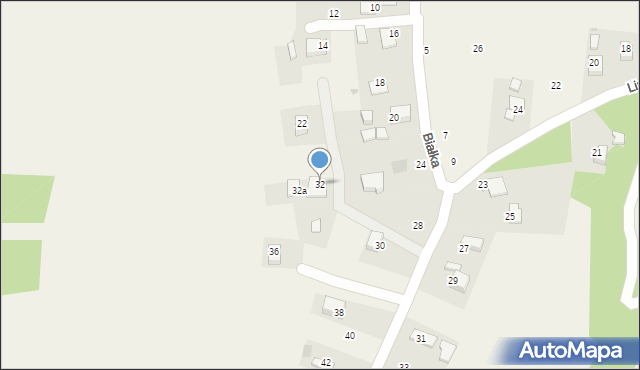 Nawojowa Góra, Lipowa, 32, mapa Nawojowa Góra