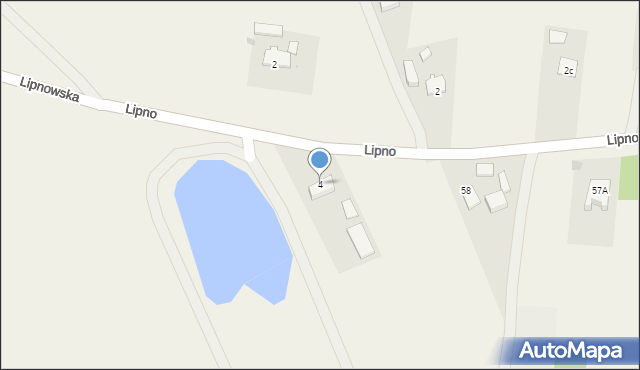 Niegosław, Lipnowska, 4, mapa Niegosław