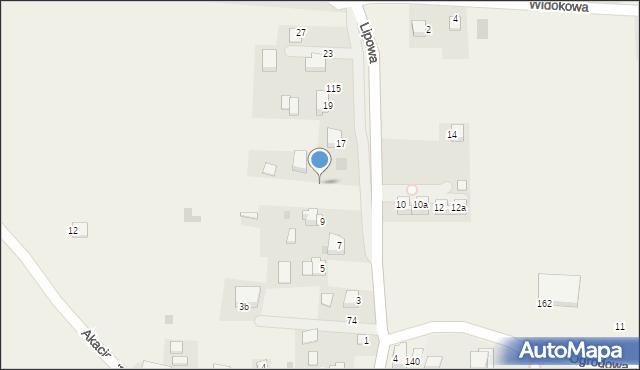 Niegoszowice, Lipowa, 13, mapa Niegoszowice