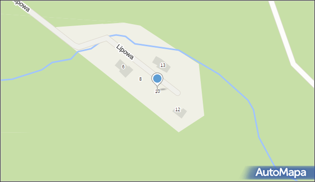 Niewodnica Kościelna, Lipowa, 10, mapa Niewodnica Kościelna