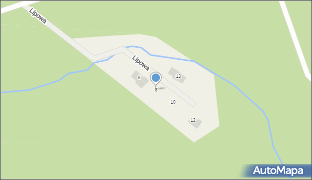 Niewodnica Kościelna, Lipowa, 8, mapa Niewodnica Kościelna