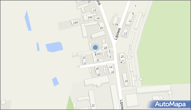 Nochowo, Lipowa, 6, mapa Nochowo