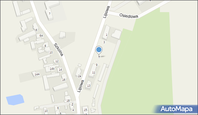 Nochowo, Lipowa, 7, mapa Nochowo
