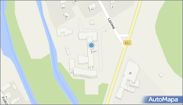 Nowa Wieś Ełcka, Lipowa, 1, mapa Nowa Wieś Ełcka