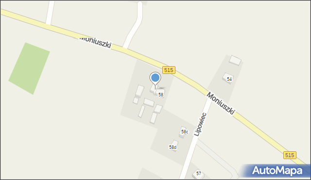 Nowa Wieś Malborska, Lipowiec, 58a, mapa Nowa Wieś Malborska