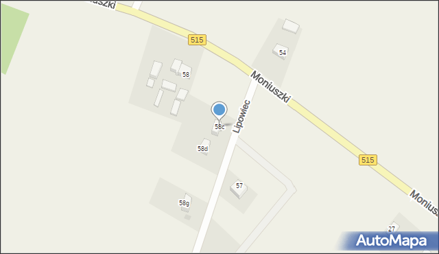 Nowa Wieś Malborska, Lipowiec, 58c, mapa Nowa Wieś Malborska