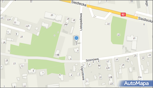 Nowe Iganie, Listopadowa, 2, mapa Nowe Iganie