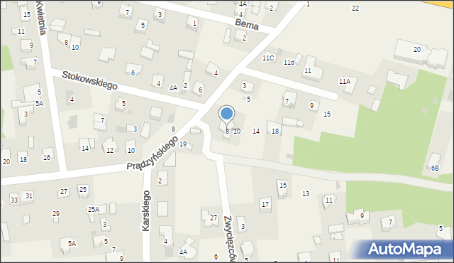 Nowe Iganie, Listopadowa, 8, mapa Nowe Iganie