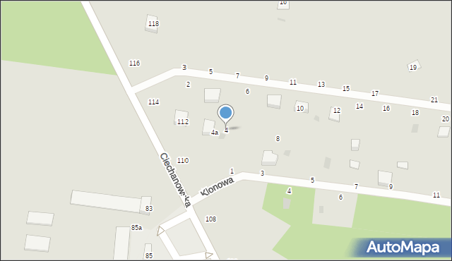 Nowe Miasto, Lipowa, 4, mapa Nowe Miasto