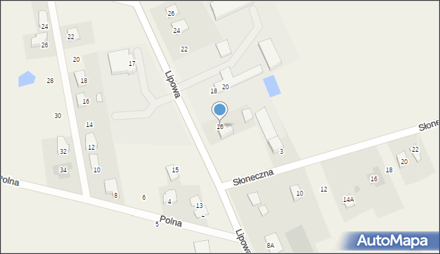 Nowe Opole, Lipowa, 16, mapa Nowe Opole