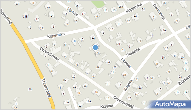 Nowy Dwór Mazowiecki, Lipowa, 22, mapa Nowy Dwór Mazowiecki