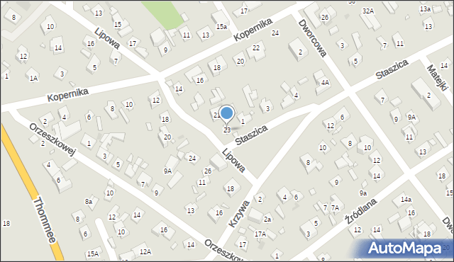 Nowy Dwór Mazowiecki, Lipowa, 23, mapa Nowy Dwór Mazowiecki