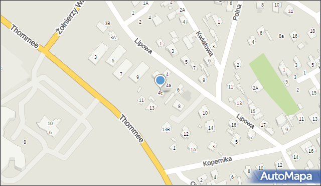 Nowy Dwór Mazowiecki, Lipowa, 4c, mapa Nowy Dwór Mazowiecki
