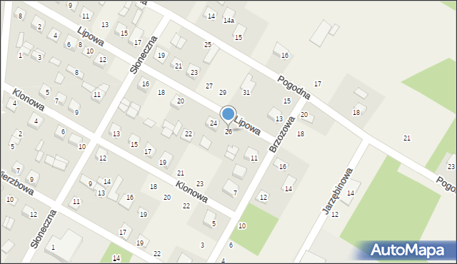 Nurzec-Stacja, Lipowa, 26, mapa Nurzec-Stacja