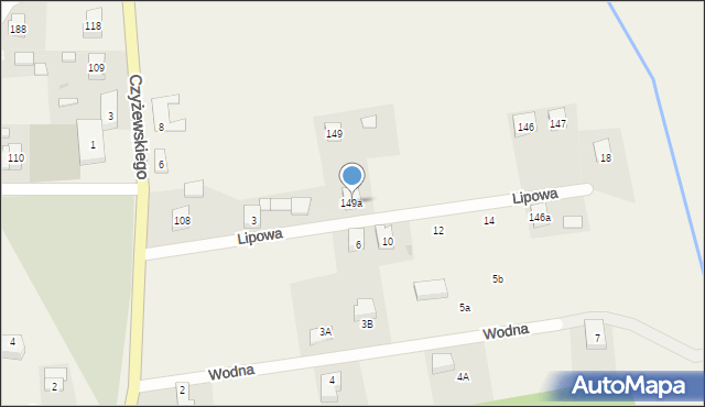 Opalenie, Lipowa, 149a, mapa Opalenie