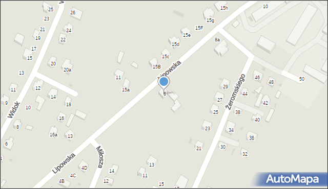 Opatów, Lipowska, 8, mapa Opatów