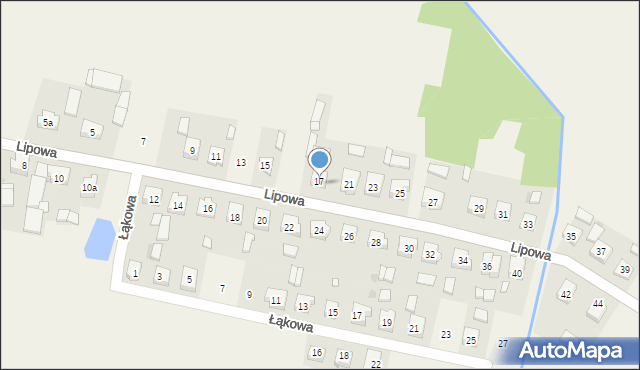 Orchowo, Lipowa, 19, mapa Orchowo