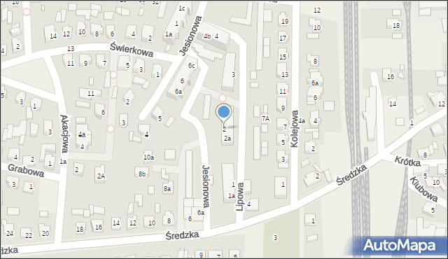 Orzechowo, Lipowa, 2, mapa Orzechowo